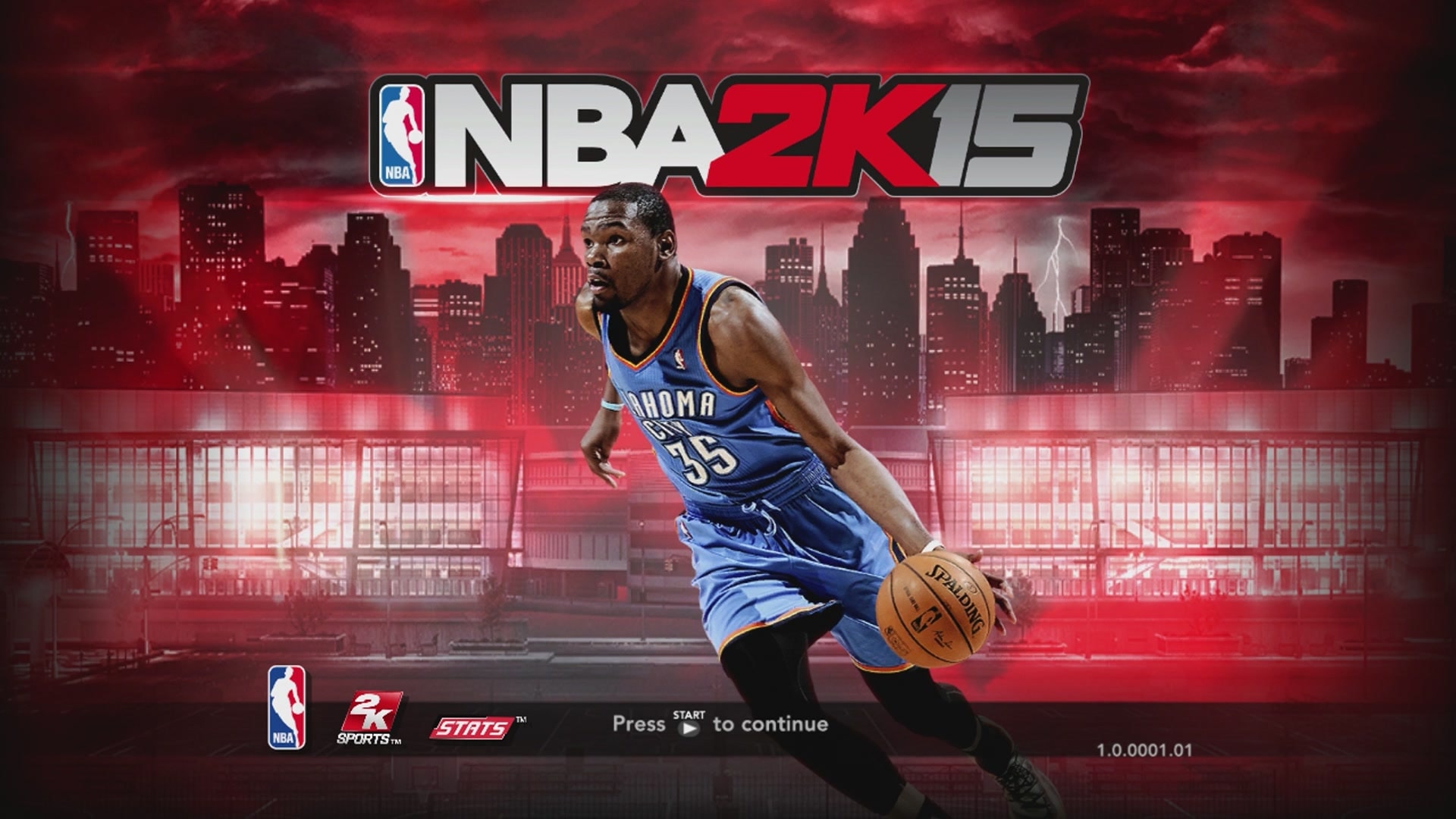 NBA 2K15 title screen for Xbox 360